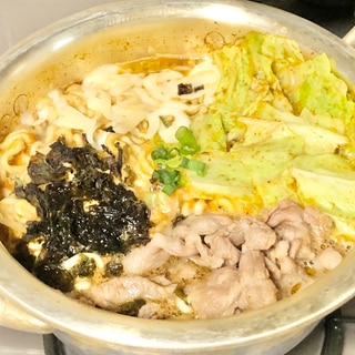 簡単⭐ラム肉入り辛ラーメン